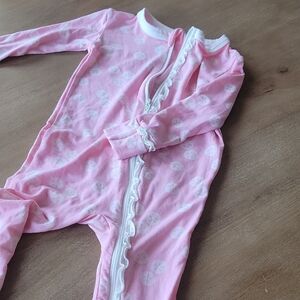 Kickee Pants Pink Patterned Footie